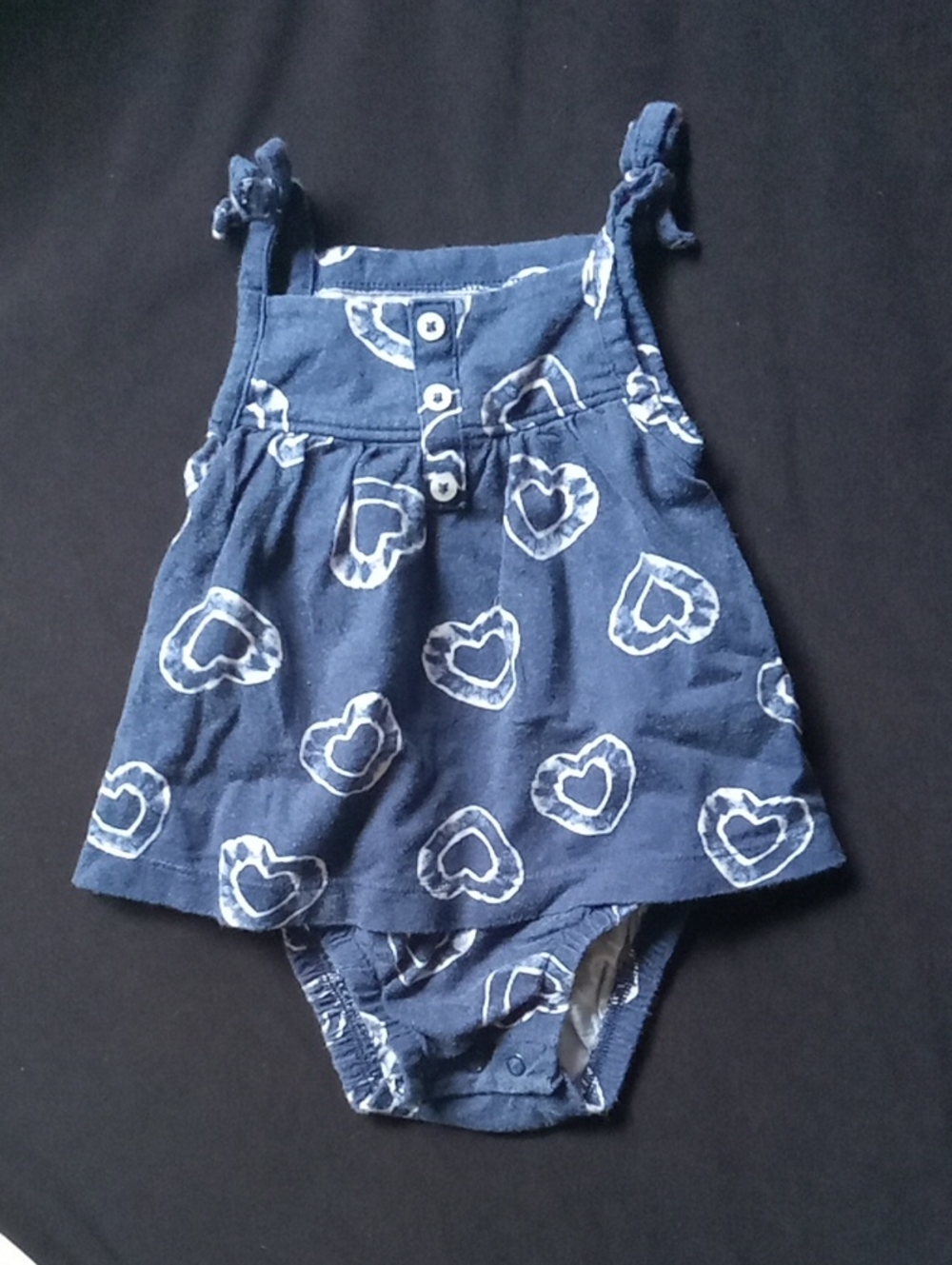 Carter's Navy Blue Heart Print Dress